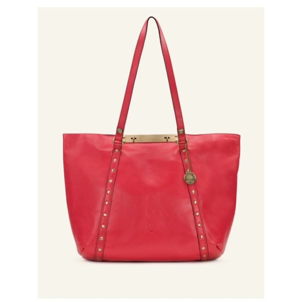 Patricia Nash Benvenuto Tote Passion Pink Leather Large Shoulder Bag